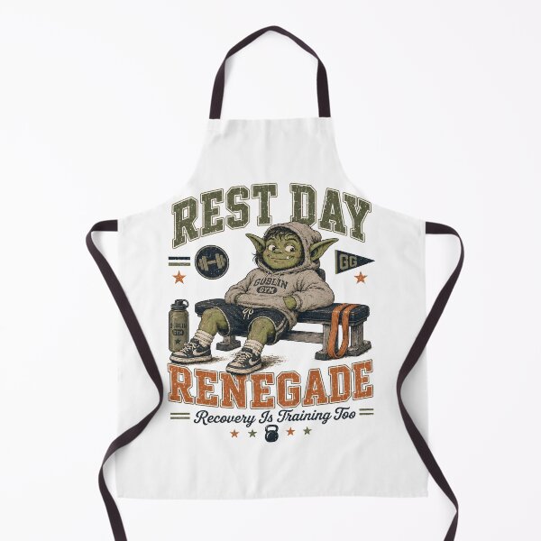 Item preview, Rest Day Renegade Retro Gym Recovery Humor designed and sold by FindYouByZ.