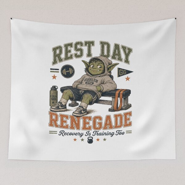 Item preview, Humor retro para recuperarse en el gimnasio: día de descanso designed and sold by FindYouByZ.