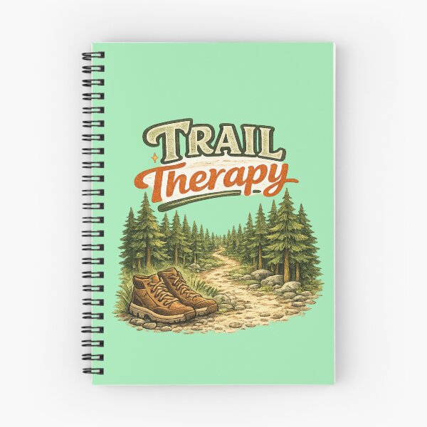 Item preview, Trail Therapy – Cozy Forest Hiking Hand-Drawn Outdoor Illustration designed and sold by RosalesArts.