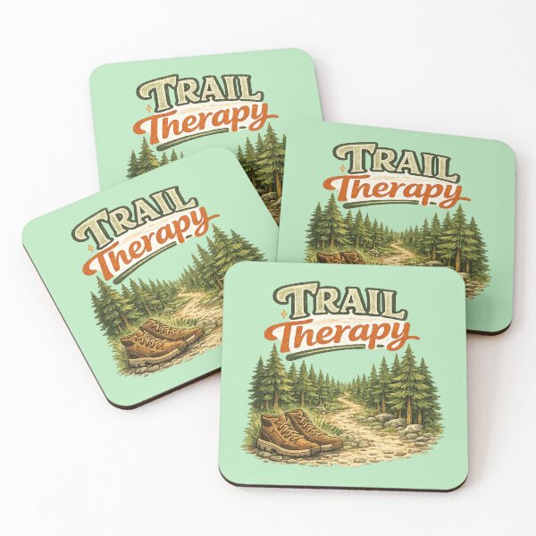 Item preview, Trail Therapy – Cozy Forest Hiking Hand-Drawn Outdoor Illustration designed and sold by RosalesArts.
