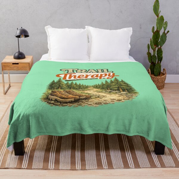Item preview, Trail Therapy – Cozy Forest Hiking Hand-Drawn Outdoor Illustration designed and sold by RosalesArts.