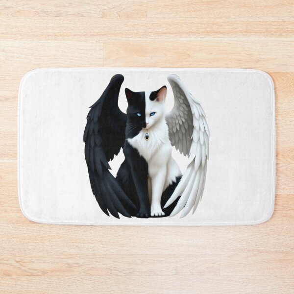 Item preview, Yin Yang Angel Devil Cat T-Shirt designed and sold by IMOBILYARI.