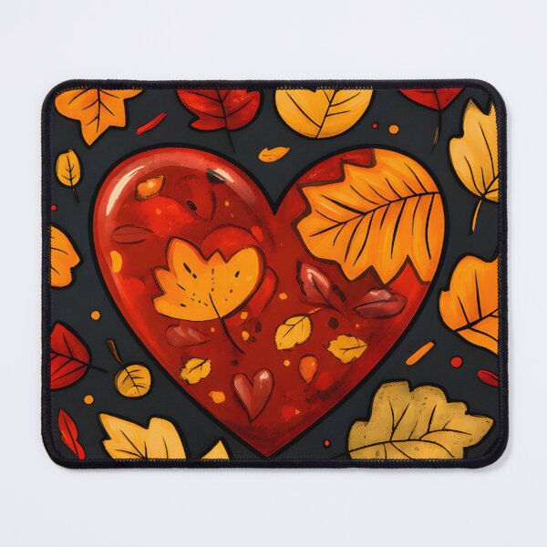 Item preview, Hearts 16 - Autumn Leaf Heart Vintage Art designed and sold by NikaNavi.