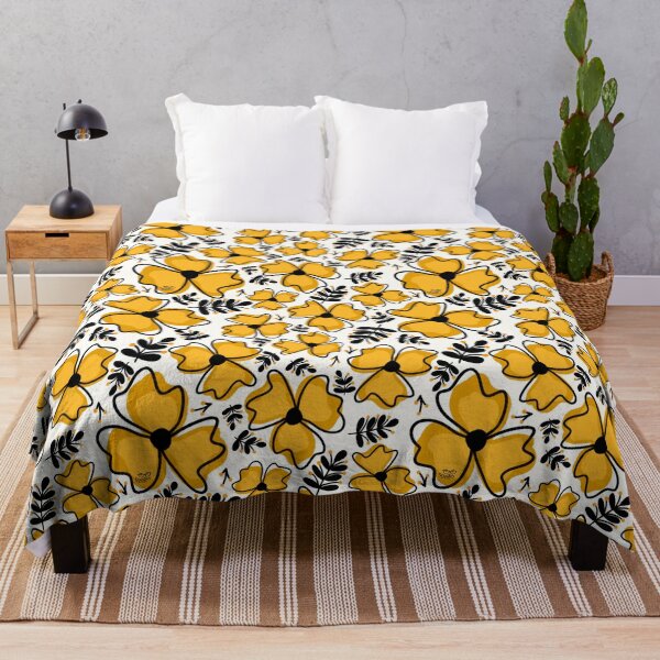 Item preview,  Cheerful Yellow Wildflower Meadow large  designed and sold by studioaudrea.