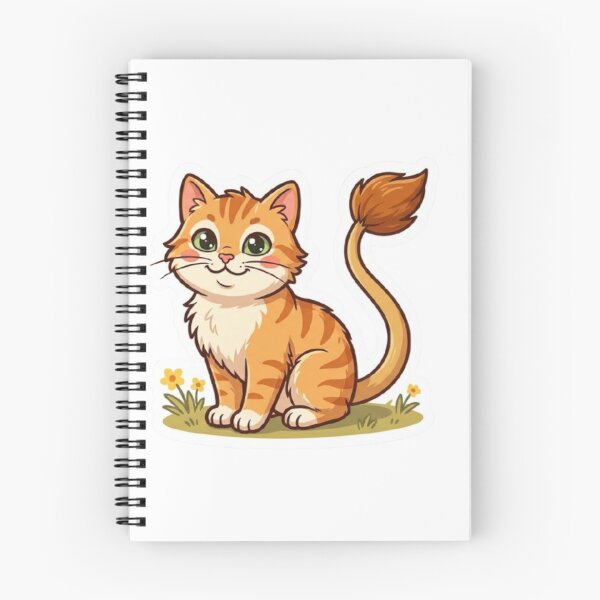 Item preview, Cute Orange Tabby Cat Sticker | Kawaii Ginger Kitty Cartoon with Big Green Eyes designed and sold by PrintforDesign.