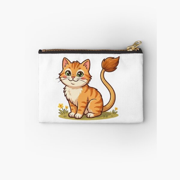Item preview, Cute Orange Tabby Cat Sticker | Kawaii Ginger Kitty Cartoon with Big Green Eyes designed and sold by PrintforDesign.