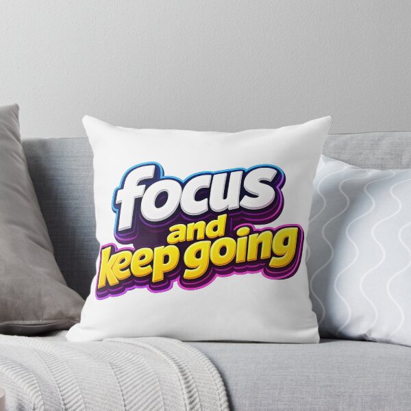 Item preview, focus and keep going designed and sold by Black-White-art.