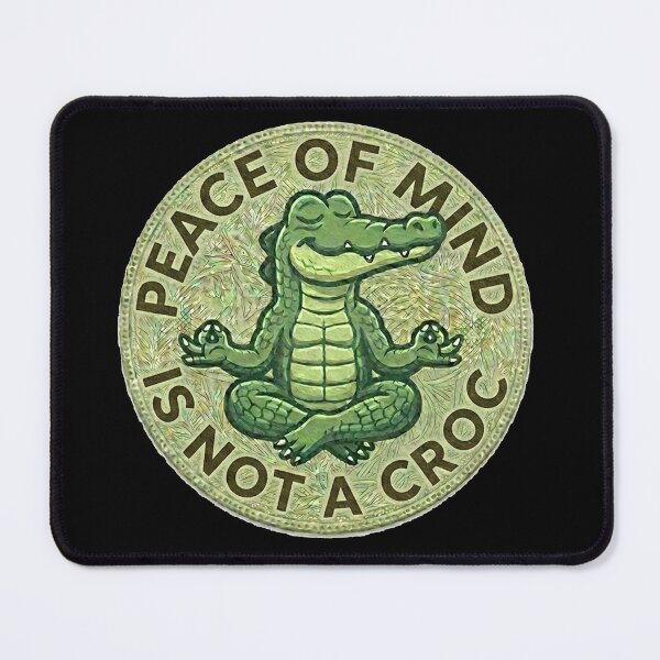 Item preview, Meditation Gator: Not a Croc designed and sold by Finding Source Designs.