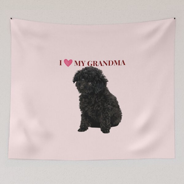 Item preview, I Love My Grandma Cute Poodle Dog Gift designed and sold by chaos-and-curls.