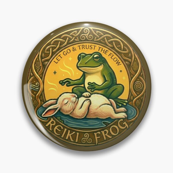 Item preview, Reiki Frog: The Flow designed and sold by Finding Source Designs.