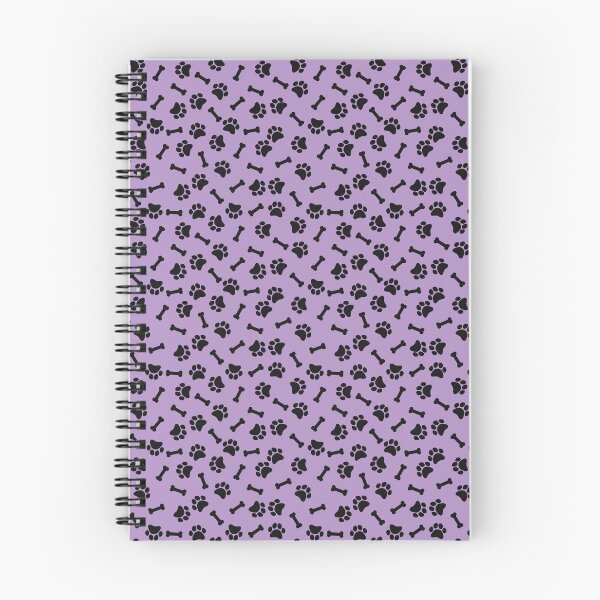 Item preview, Purple And Black Dog Paw And Bone Pattern designed and sold by pattern-archive.