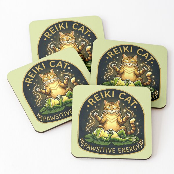 Item preview, Reiki Cat: Pawsitive Energy designed and sold by Finding Source Designs.
