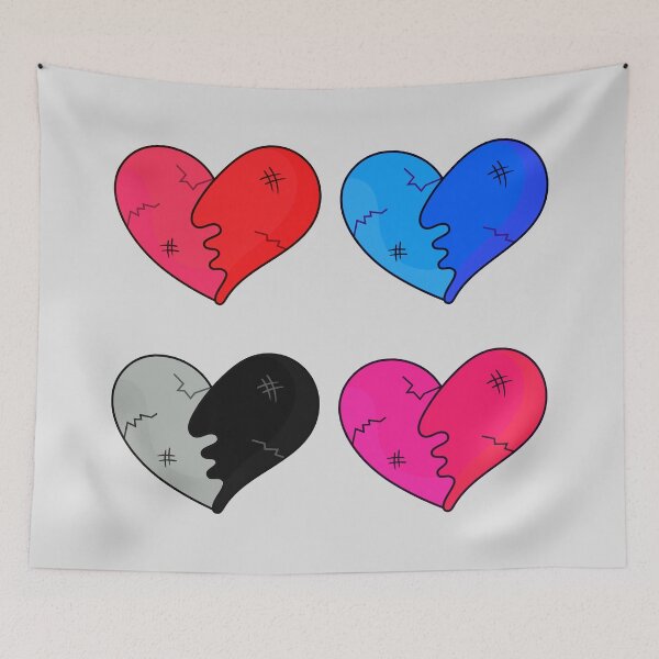 Item preview, Pack of a broken hearts designed and sold by DibujandoPorfa.