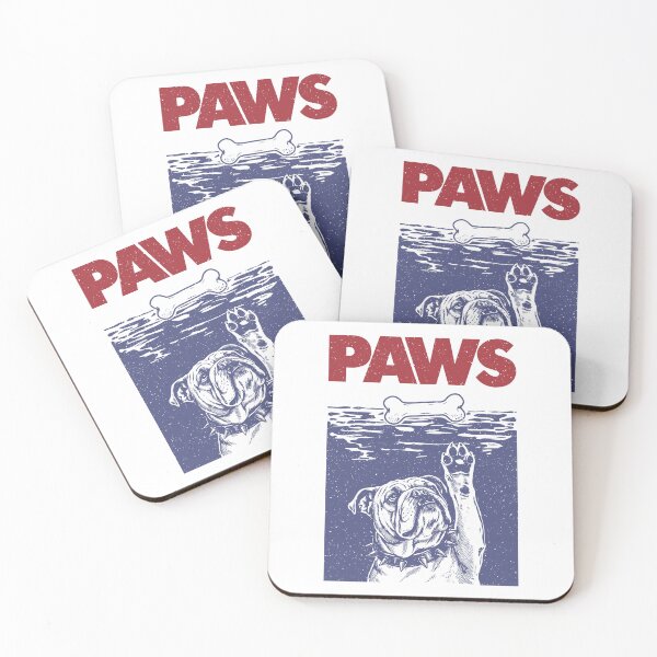 Item preview, PAWS Funny Bulldog Movie Poster Parody designed and sold by fabiandesigns88.