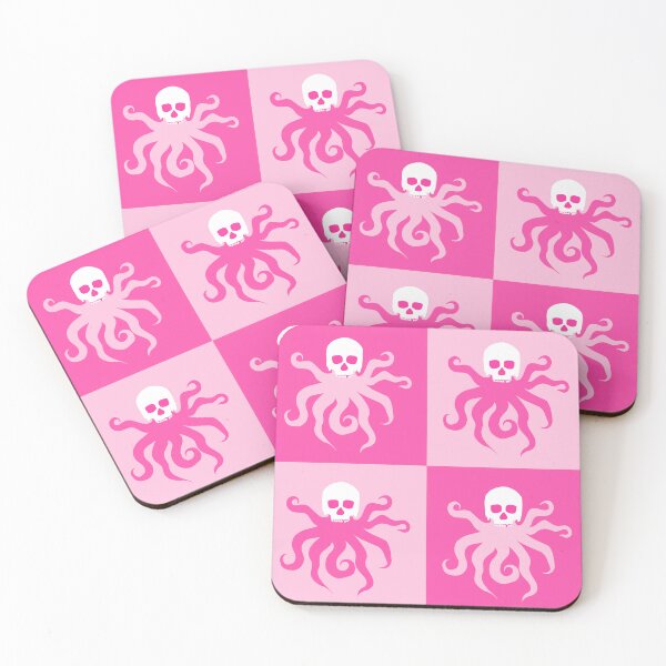 Item preview, Pretty Pink Octopus in a Skull Mask designed and sold by ardesignstudios.