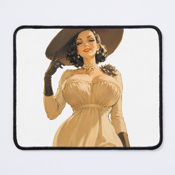 Item preview, Vampire Lady Pin-Up – Gothic Horror Inspired Vintage Retro Glamour Art designed and sold by Cosplayvintage.