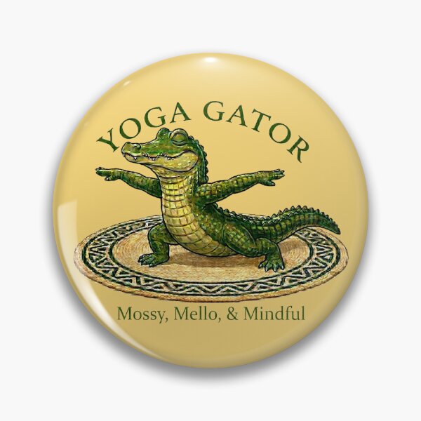 Item preview, Yoga Gator: Mossy designed and sold by Finding Source Designs.