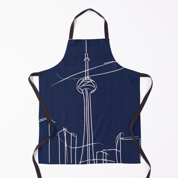 Item preview, CN Tower - Blue Abstract Art designed and sold by shadow-bloom.