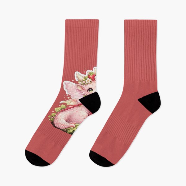 Item preview, Cute Baby Strawberry Dragon – Kawaii Fantasy Dragon Sticker designed and sold by Moonlight Studio.