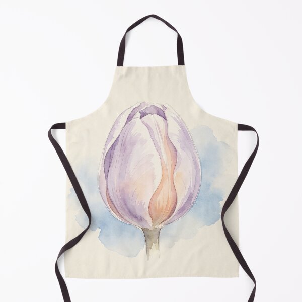 Item preview, Minimalist Pastel Tulip Watercolor - Elegant Floral Art designed and sold by Chaos world.