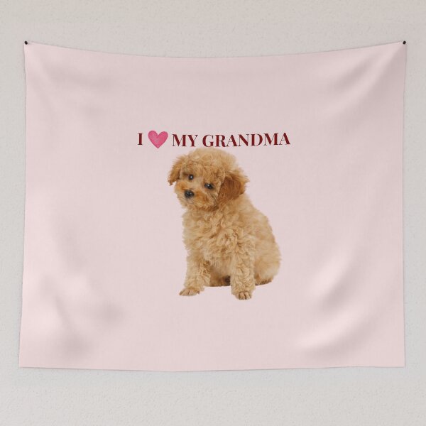 Item preview, I Love My Grandma Cute Poodle Dog Gift designed and sold by chaos-and-curls.