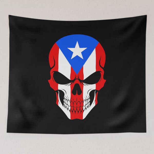 Item preview, Puerto Rico Skull Flag designed and sold by JeffBartels.