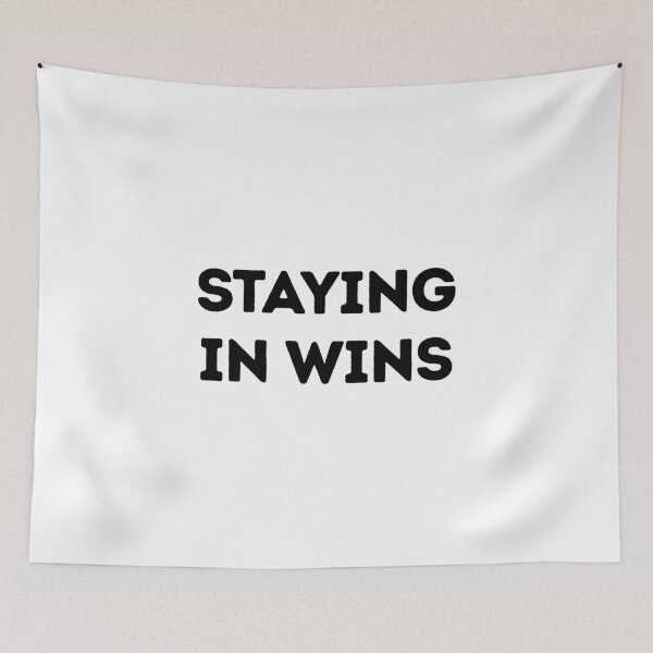 Item preview, Staying In Wins Funny JOMO Homebody Stay Home Club Tee designed and sold by FarazDesign110.