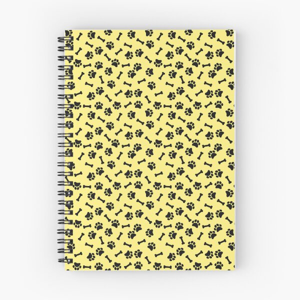 Item preview, Yellow And Black Dog Paw And Bone Pattern designed and sold by pattern-archive.