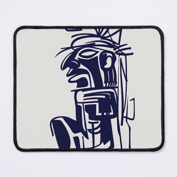 Item preview, Coatlicue, Aztec deity - Blue Abstract Art designed and sold by shadow-bloom.