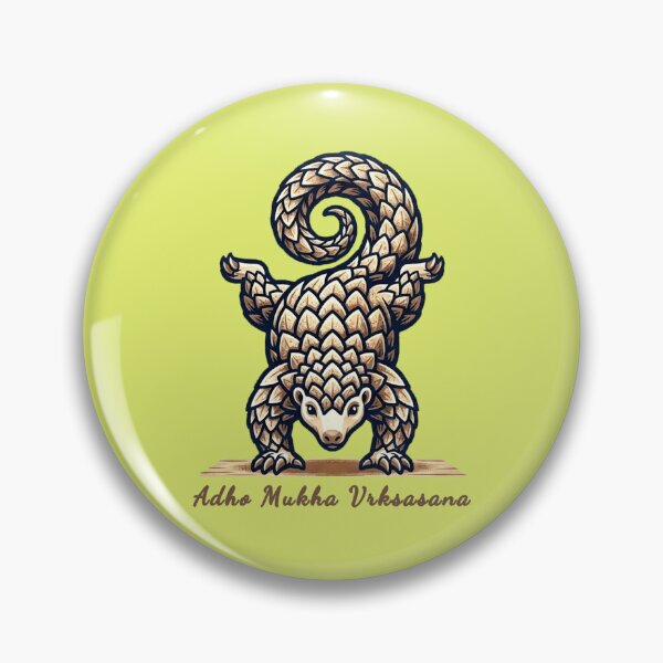 Item preview, Yoga Pangolin: Adho Mukha Vrksasana designed and sold by Finding Source Designs.