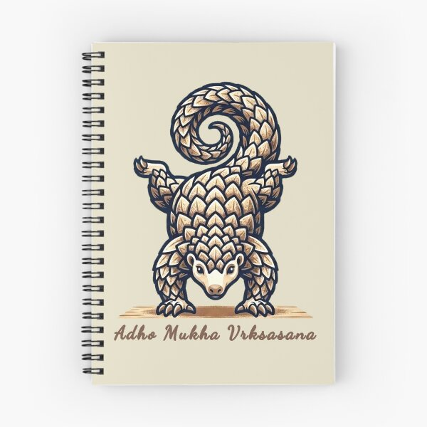 Item preview, Yoga Pangolin: Adho Mukha Vrksasana designed and sold by Finding Source Designs.