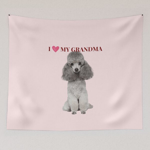 Item preview, I Love My Grandma Cute Poodle Dog Gift designed and sold by chaos-and-curls.