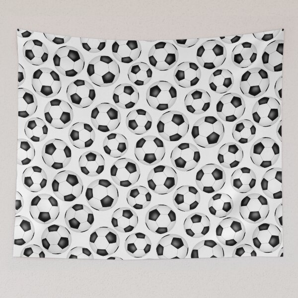 Item preview, Simple soccer balls pattern  designed and sold by katzdzynes.