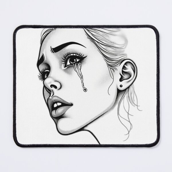 Item preview, manual TAT faces portraits crying woman face portrait (ar 20260707 0359 00005 .png designed and sold by Qubivibe.