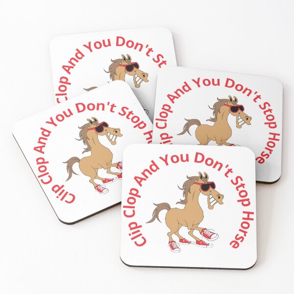 Item preview, Clip Clop And You Don't Stop Horse funny boy girl kids designed and sold by DZYONA.