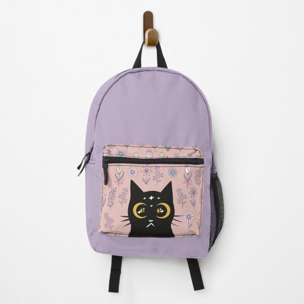 Item preview, Floral Black Cat designed and sold by IvysCreativityHouse.
