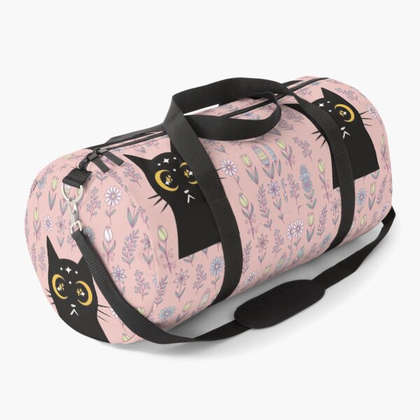 Item preview, Floral Black Cat designed and sold by IvysCreativityHouse.
