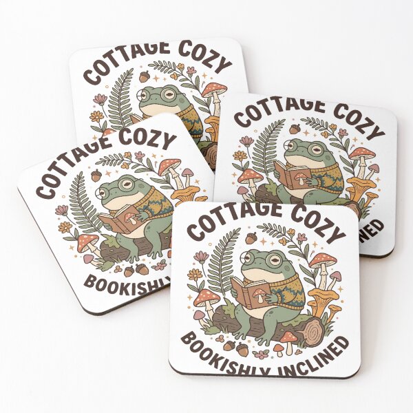 Item preview, Frog Cottagecore Reading Space Bookworm Vintage Art designed and sold by ART ATTACK ZONE.