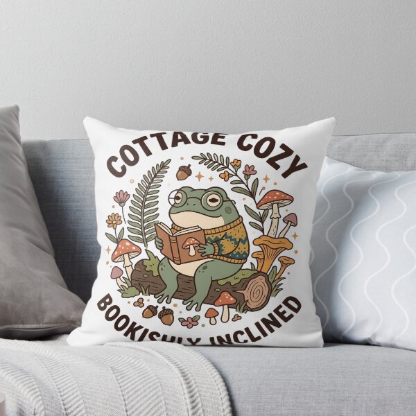Item preview, Frog Cottagecore Reading Space Bookworm Vintage Art designed and sold by ART ATTACK ZONE.