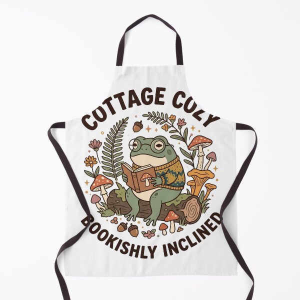 Item preview, Frog Cottagecore Reading Space Bookworm Vintage Art designed and sold by ART ATTACK ZONE.