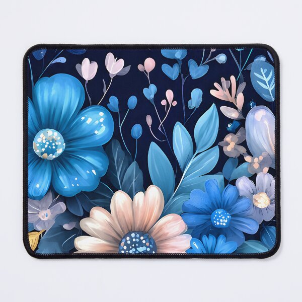 Item preview, Hearts 18 - Blue Night Galaxy Floral Heart Art designed and sold by NikaNavi.