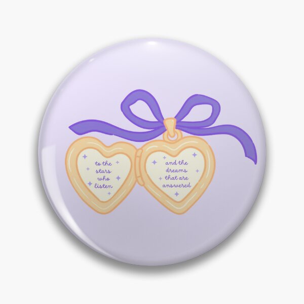 Item preview, to the stars who listen and the dreams that are answered purple heart locket sticker designed and sold by lootsyshop.