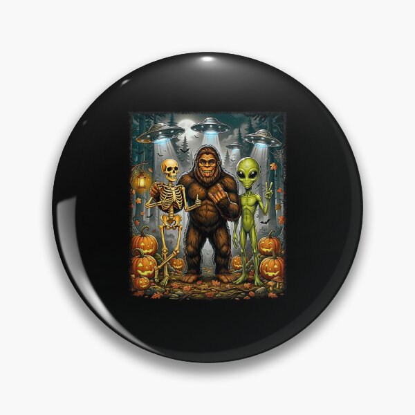 Item preview, funny Bigfoot Selfie With UFO Alien designed and sold by Rahamkshop.