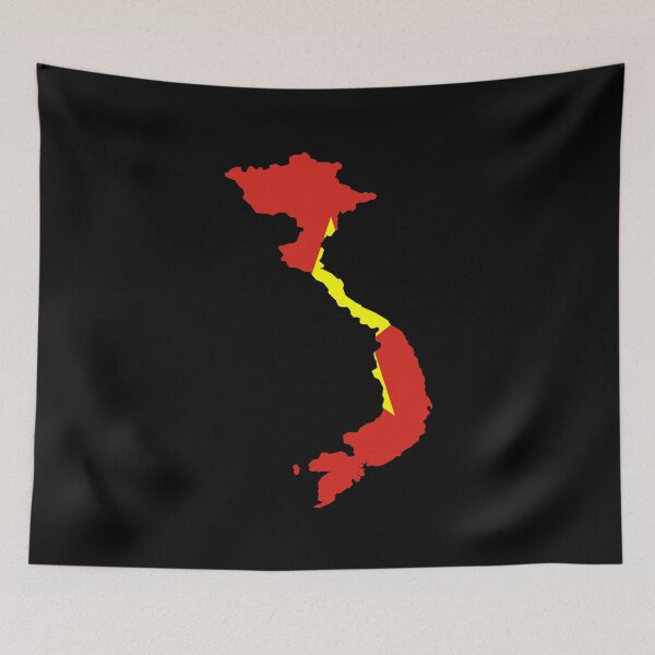 Item preview, Vietnam Shaped Flag VN designed and sold by shitpostee.