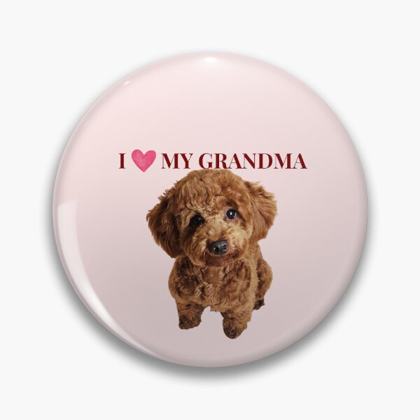Item preview, I Love My Grandma Cute Poodle Dog Gift designed and sold by chaos-and-curls.