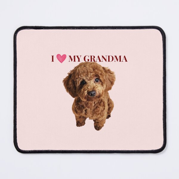 Item preview, I Love My Grandma Cute Poodle Dog Gift designed and sold by chaos-and-curls.