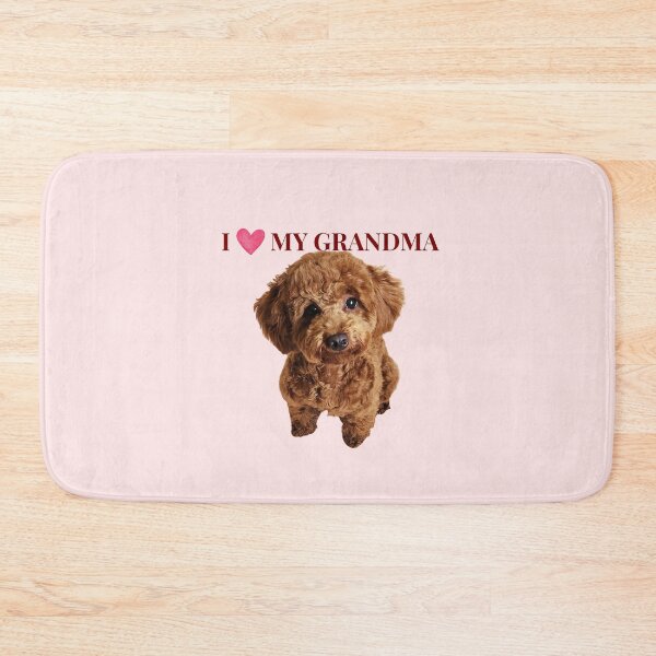 Item preview, I Love My Grandma Cute Poodle Dog Gift designed and sold by chaos-and-curls.