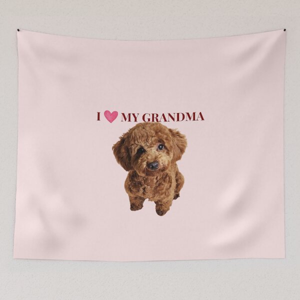 Item preview, I Love My Grandma Cute Poodle Dog Gift designed and sold by chaos-and-curls.