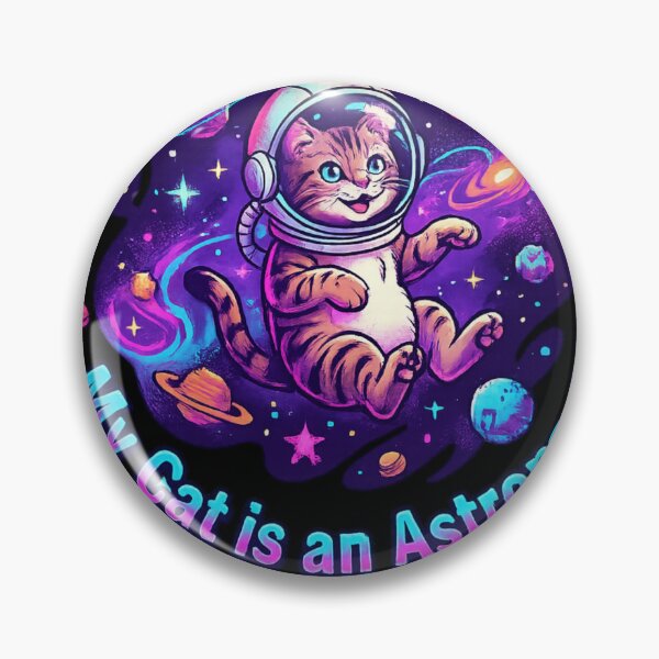 Item preview, Cute Cat Astronaut in Galaxy designed and sold by Retro Rascals Co..