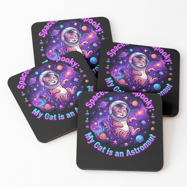 Item preview, Cute Cat Astronaut in Galaxy designed and sold by Retro Rascals Co..